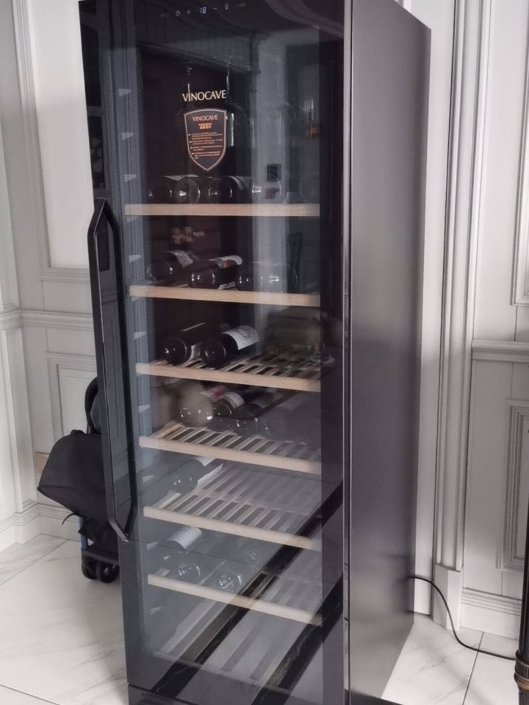维诺卡夫（Vinocave）酒柜变频压缩机风冷恒温红酒柜可嵌入式多功能家商用葡萄酒柜JC-175A一级能效175支