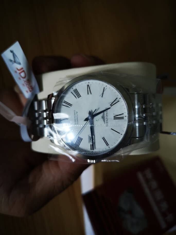 浪琴(Longines)瑞士手表开创者系列机械钢带男表情侣对表L28214116