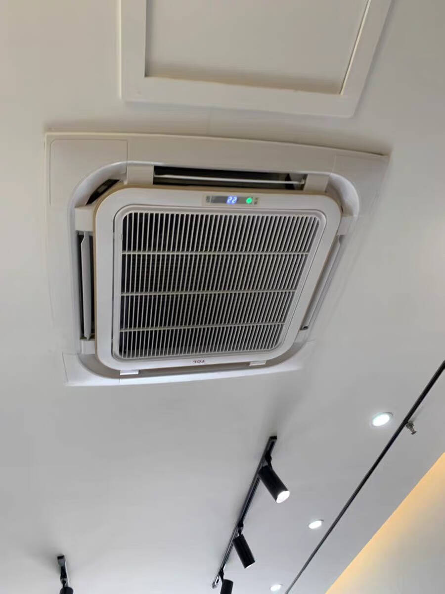 TCL中央空调5匹天花机一拖一嵌入式天井机商用店铺吸顶机冷暖380V适用48-60㎡KFRD-120Q8AW/N1SY-E3