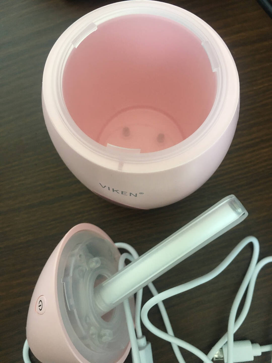 【次日达】维肯加湿器迷你小型家用卧室婴儿孕妇办公室桌面车载内空调房空气加湿补水静音USB便携式小米【樱花粉】静音大喷雾-自营配送