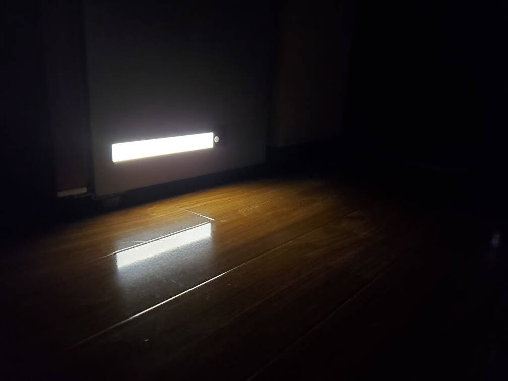 【两件九折】EZVALO·几光led超薄usb衣柜橱柜书桌玄关过道智能人体感应楼道免布线小夜灯30CMFlora(二代升级版白光)
