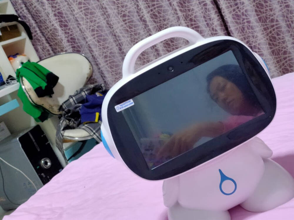 华夏方舟智能机器人256G大内存9英寸护眼屏儿童智能机器人玩具智能语音视频通话早教机故事机智能语音+同步教学4G运行（256G存储）