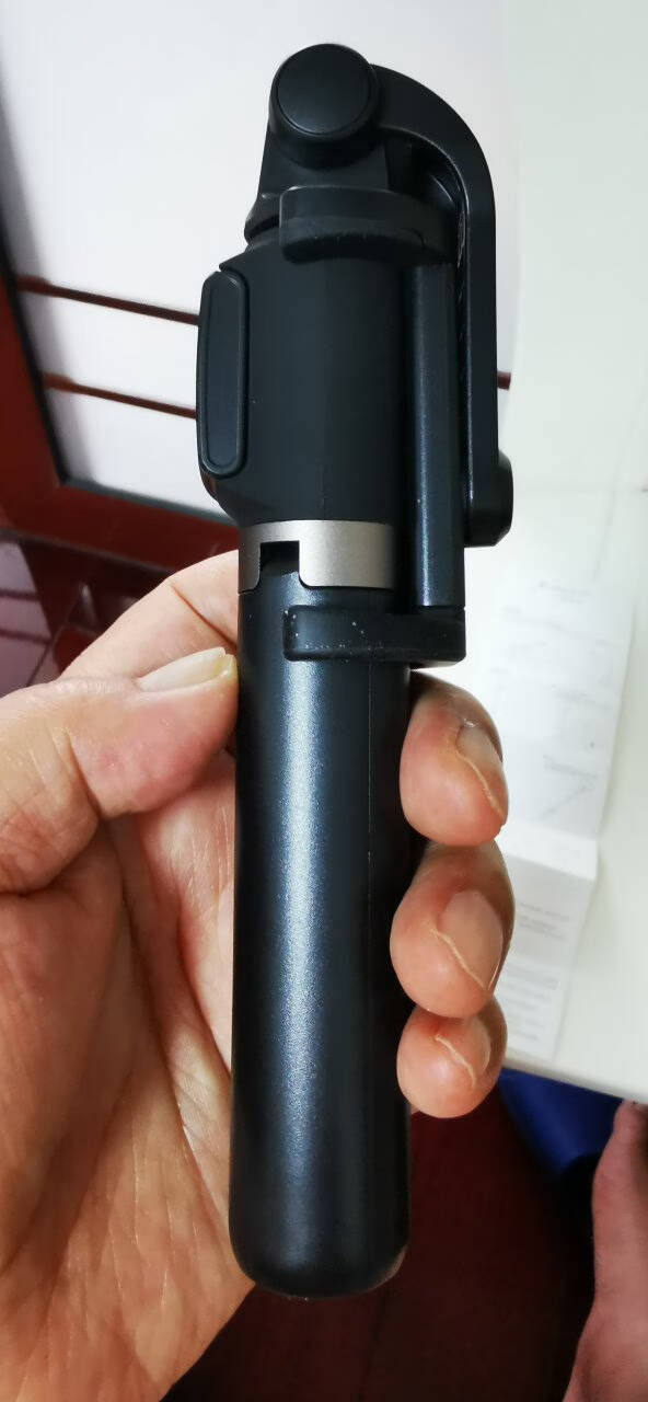 华为HUAWEI原装三脚架无线自拍杆短视频/直播支架神器四键遥控一键连接轻巧便携360°旋转黑色CF15Pro
