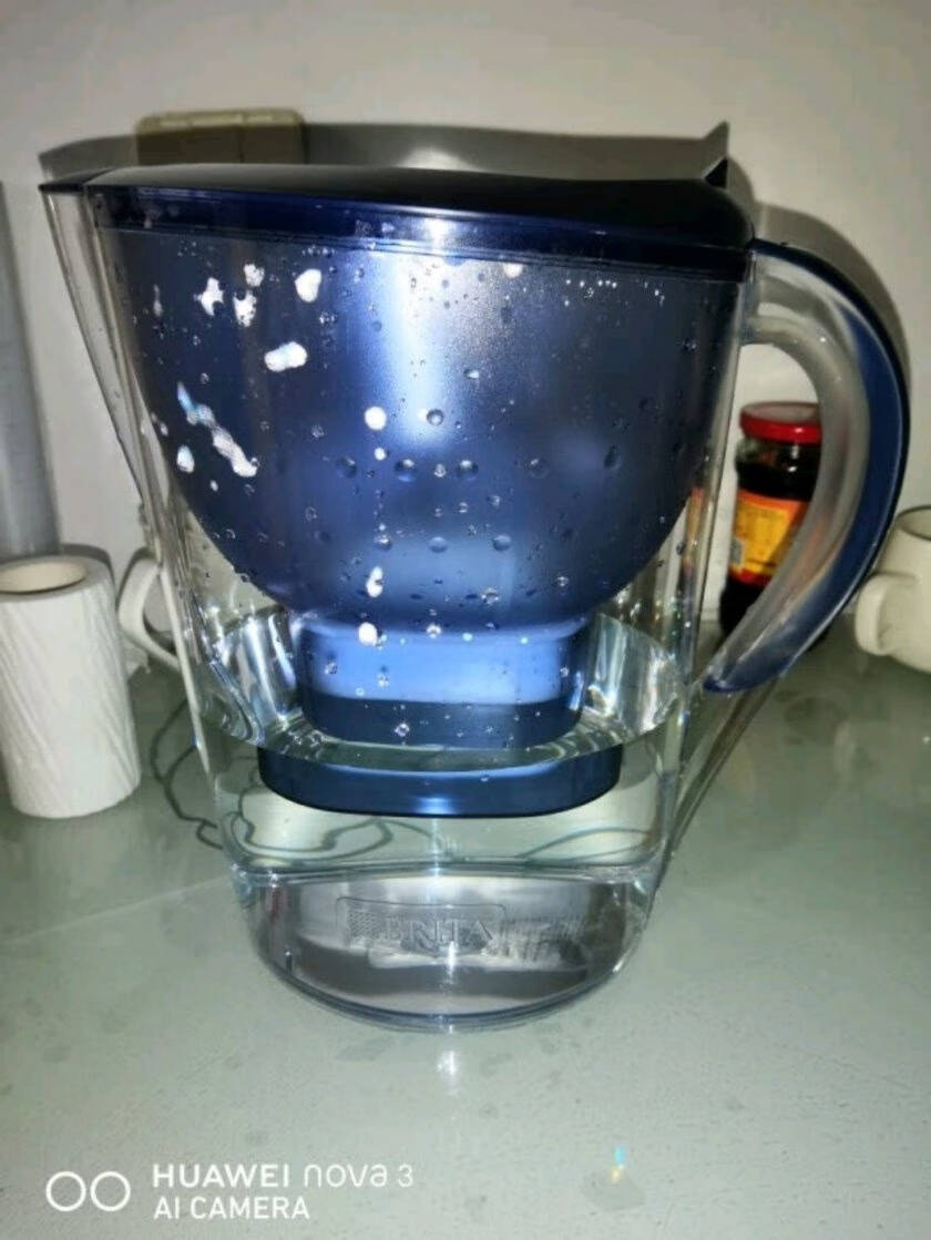 碧然德(BRITA) 滤水壶Marella蓝色3.5L 1壶4芯套装 海洋系列 过滤净水器 家用滤水壶 净水壶配4只滤芯