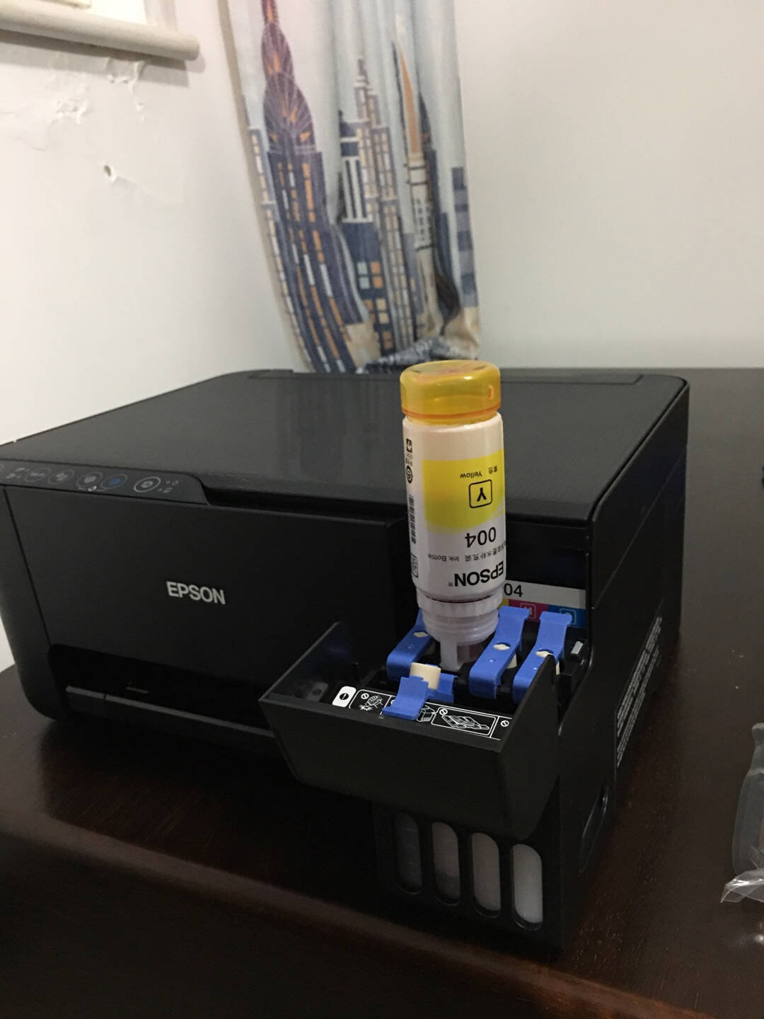 爱普生(EPSON)墨仓式L3168微信打印/无线连接打印复印扫描一体机