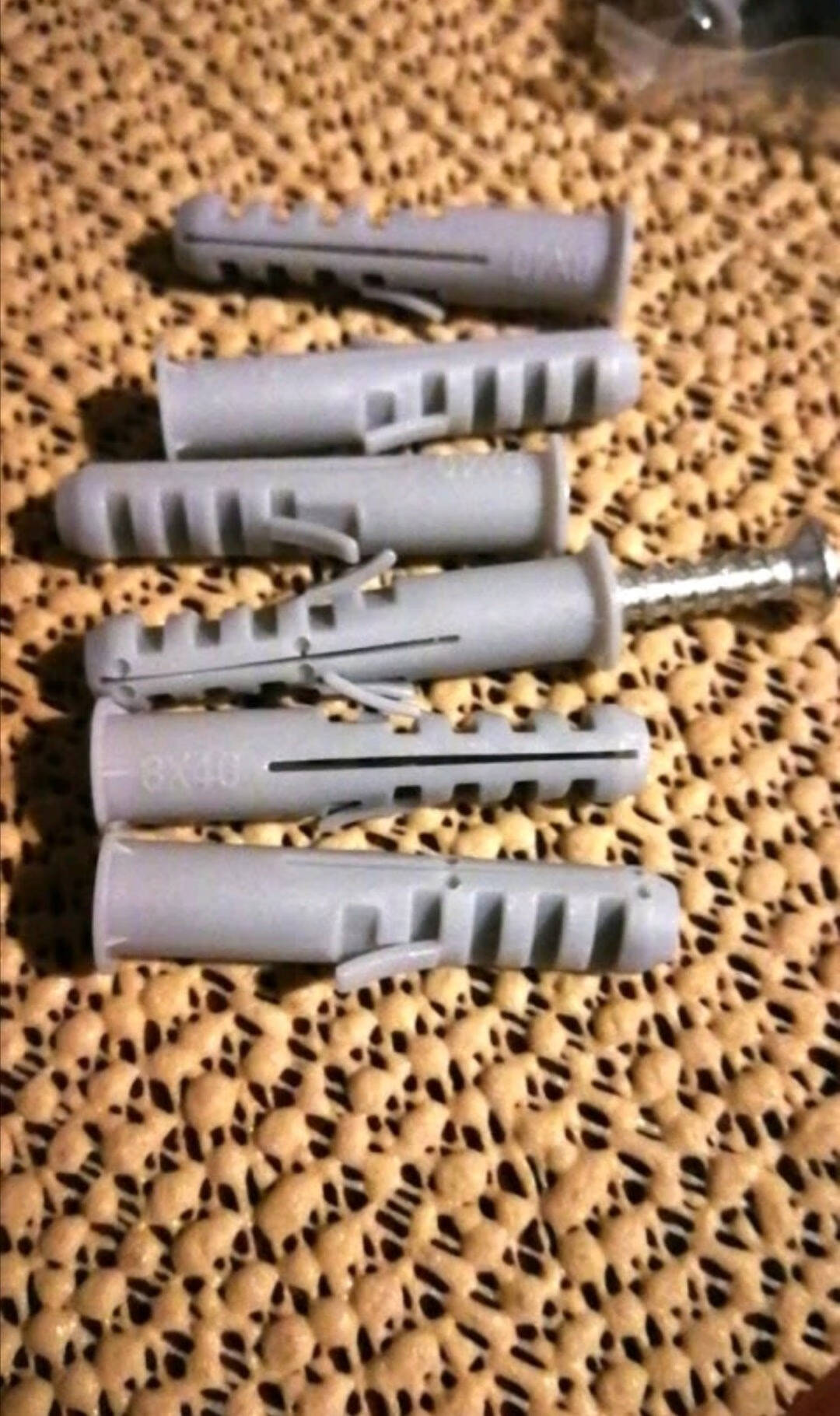 赫思迪格HSJZ-66鲨鱼头塑料膨胀管灰色单管胶塞胀塞锚栓单翅鱼形膨胀管6*30mm(500个)