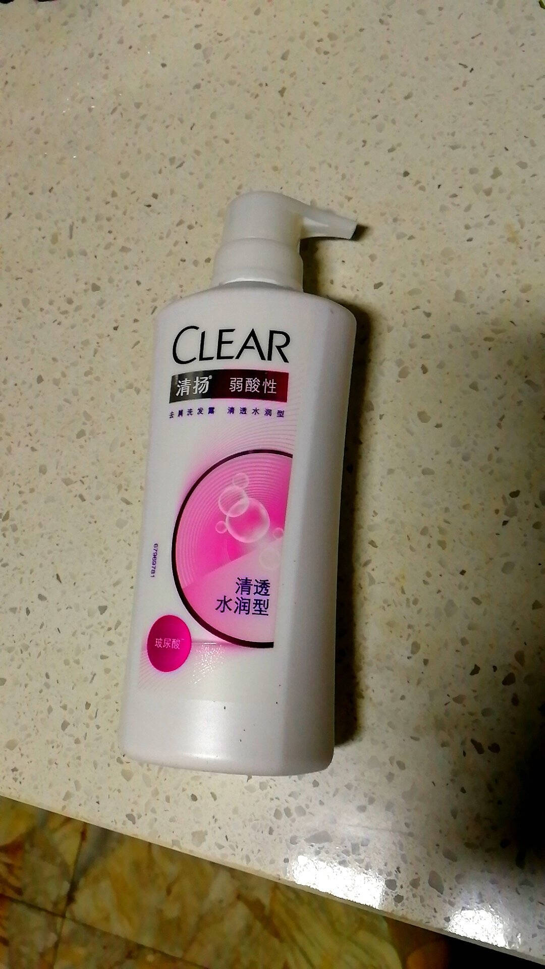 清扬(CLEAR)女生去屑洗发水弱酸性清透水润型500g（5.5小粉瓶）