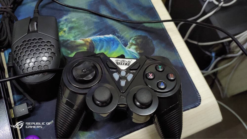welcom游戏手柄电脑PC安卓电视Xbox360精英PS3有线FIFA赛博朋克NBA2K双打震动黑色【升级版】