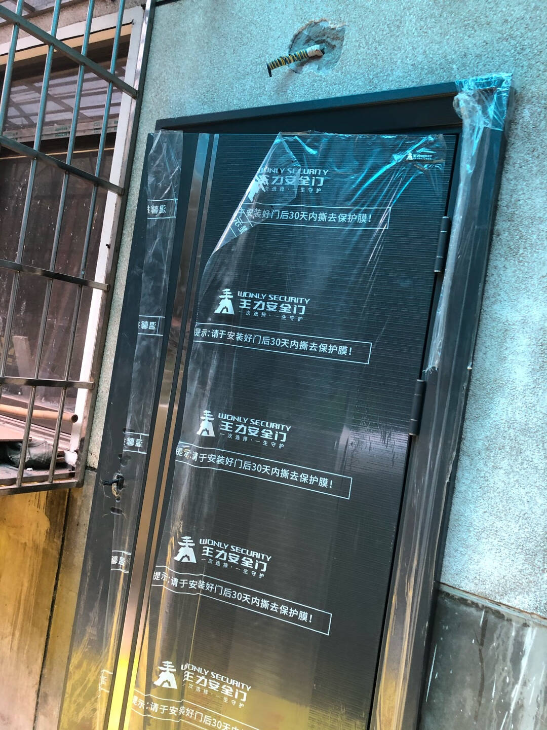 王力防盗门甲级安全大门进户门入户门子母门CL38智能锁门可配智能锁单门远程可视指纹锁XC201