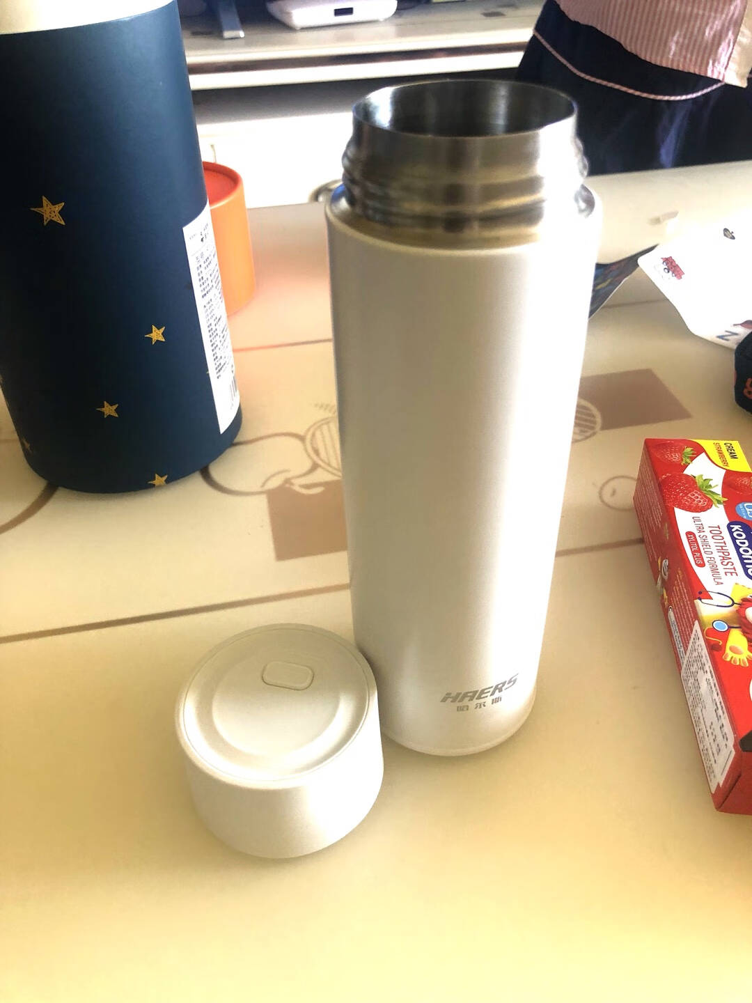 哈尔斯智能保温杯支持HUAWEIHilink316不锈钢男女士茶杯学生时尚水杯子500ML曜石黑