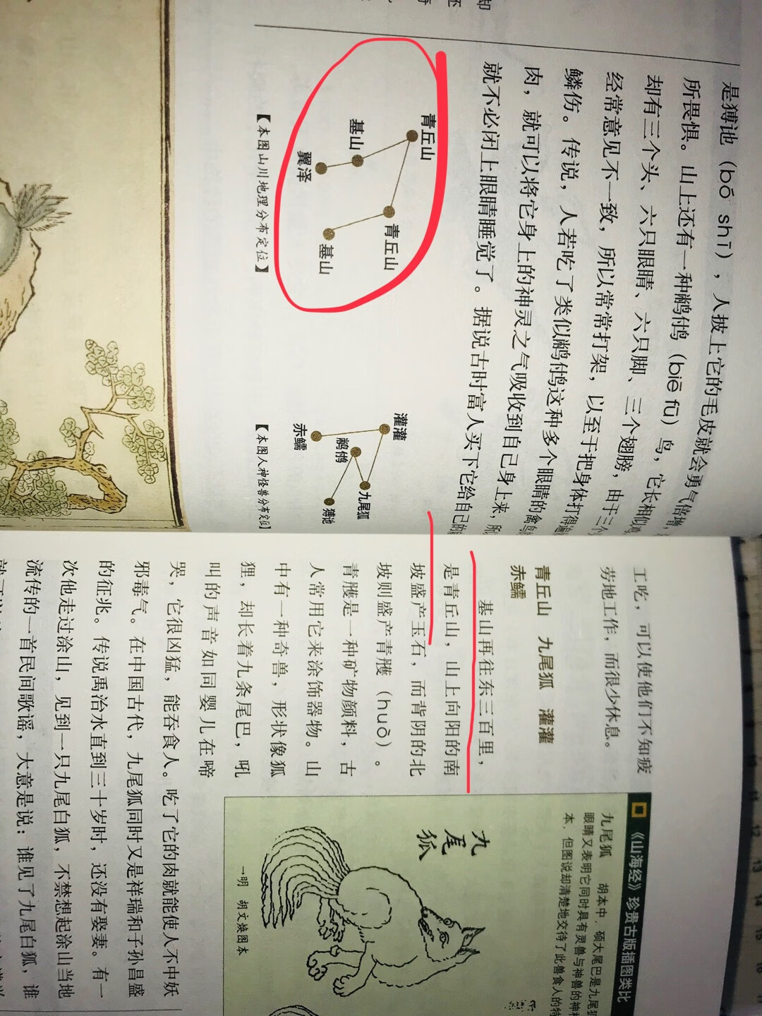 读的时候就感觉哪里不对，以为自己方向感不好看不懂图，南次一经路线是文章写错了还是图画错了，按着路线读的，到底谁排在前面