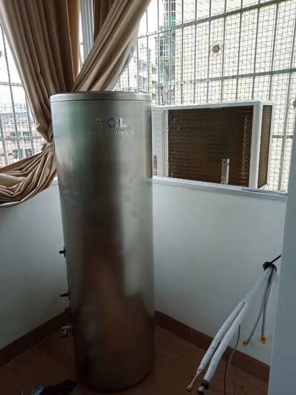TCL空气能电热水器节能省电水电分离商用中央空气源热泵南方专用非电辅KF72-RS20W-T1(钛钢)