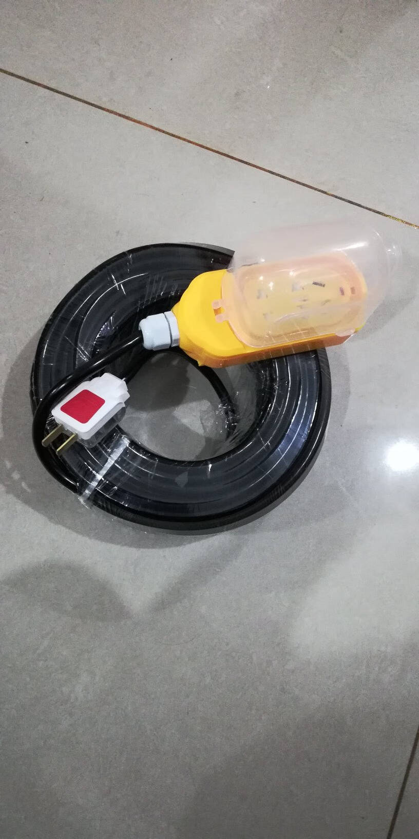 渤通缆电动摩托车电瓶车充电线延长线电源插座插排接拖线板20米户外防水防水黑国标2.5平方2米