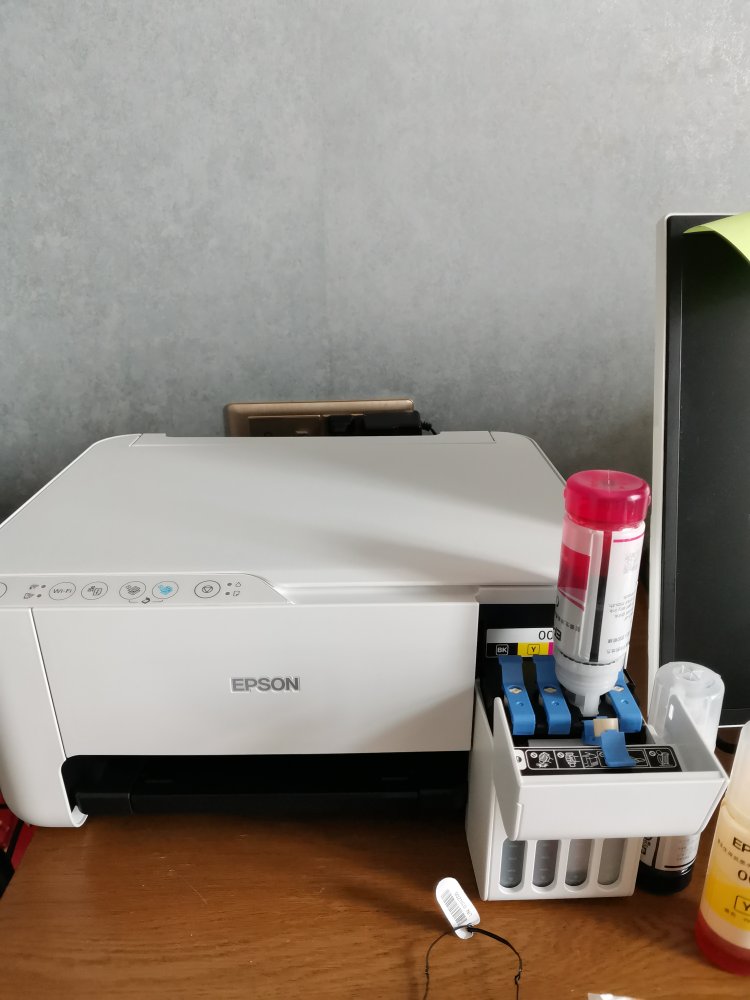 爱普生墨仓式彩色打印机，家里用能手机打印