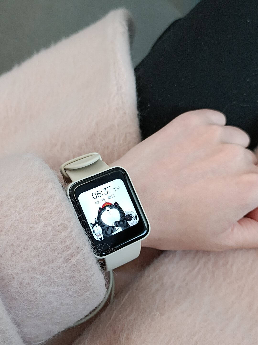 RedmiWatch象牙白智能手表运动监测实时心率追踪多功能NFC智能语音助手轻巧小方屏红米手表