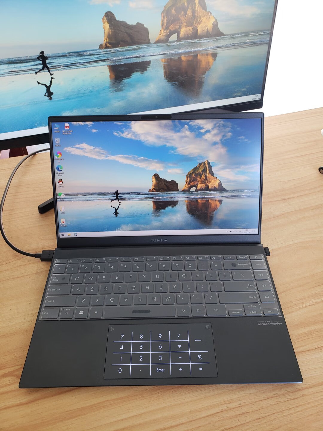 华硕灵耀14s超轻薄笔记本送女朋友随身出差礼物