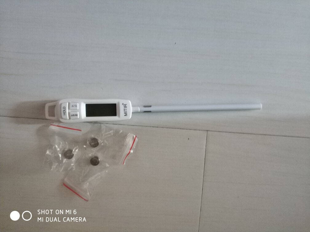 米特尔(MITIR)探针式食品温度计厨房油温计婴儿奶温计水温计电子防水温度计TP688黑色