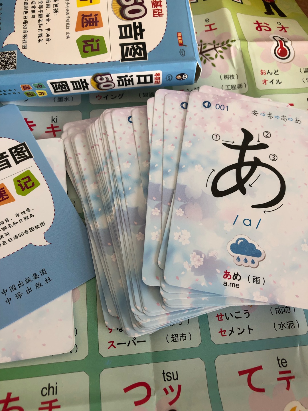 学日语必备材料，这样很便于记忆，五十音图是日语的基础，学好就不怕日语日后有多难记忆了，特别喜欢的小卡片，配送也很快，态度好，很满意的一次购物！