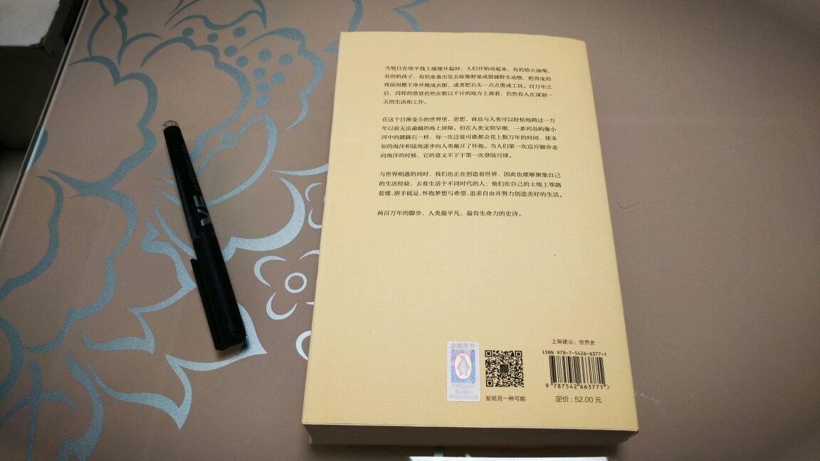 很好读很亲切的一本书，作者叙述优美。而且完全是平民视角的，于是就有一种能力隐藏在字里行间，每一页都像是一面镜子，能看到不同时代的“我们”如何努力在地球上生活，在地球上经历种种，完全不枯燥乏味，虽不够彻底，毕竟是简史，算是很好的启蒙，以后读丰富点的历史书也有了简略的路线可循。