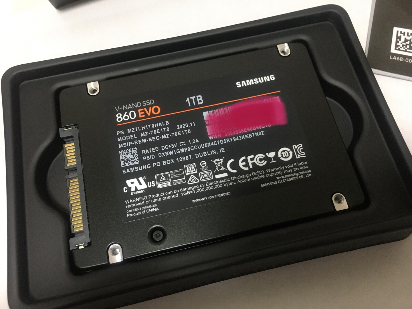 三星860 evo sata iii(1tb)点评