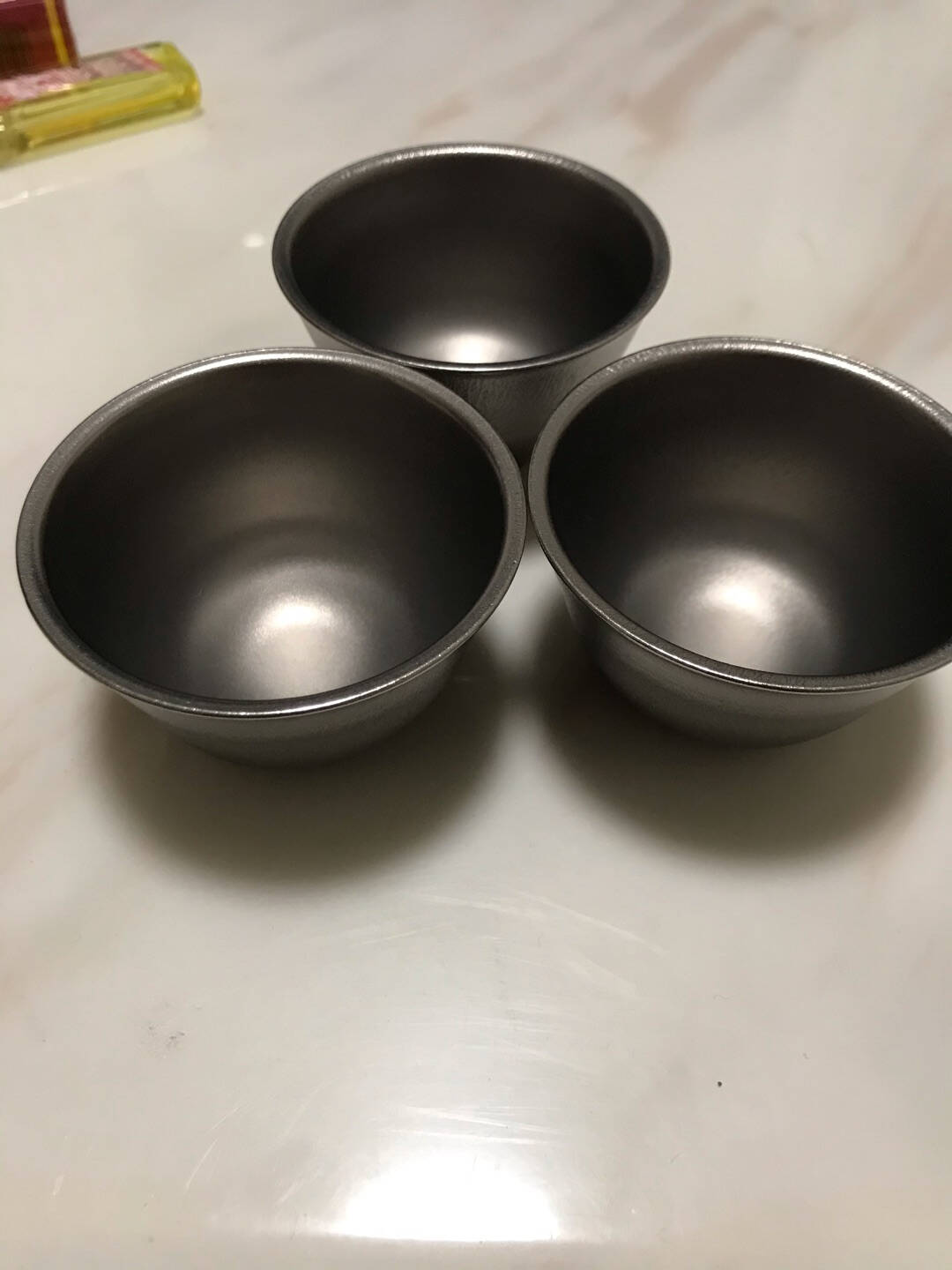 容山堂纯钛茶杯小品茗杯主人杯加厚个人斗笠单杯功夫茶具茶盏茶碗纯钛双层茶杯-细纹内壁