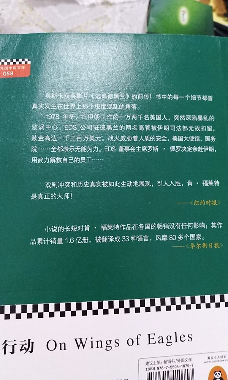 不错的小说，写出了一种意境，一种引人入胜的意境。肯.福莱特的书总是这样吸引人，力挺此书！