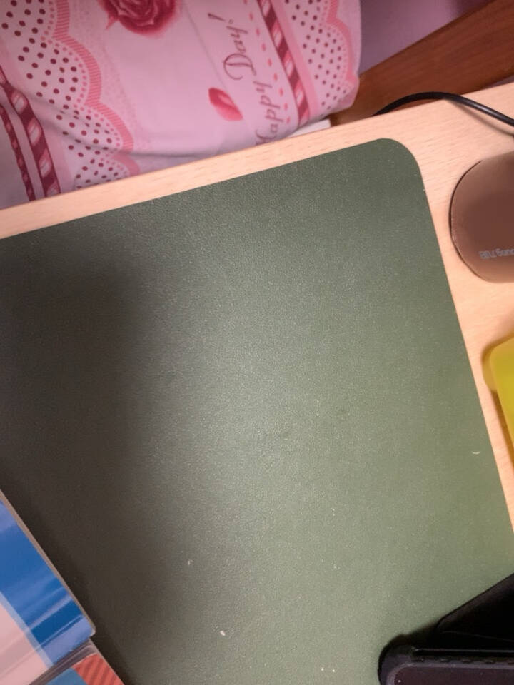 京东京造鼠标垫超大号电竞双面桌垫可卷便携笔记本办公书桌垫易清洁防滑游戏鼠标垫灰+绿