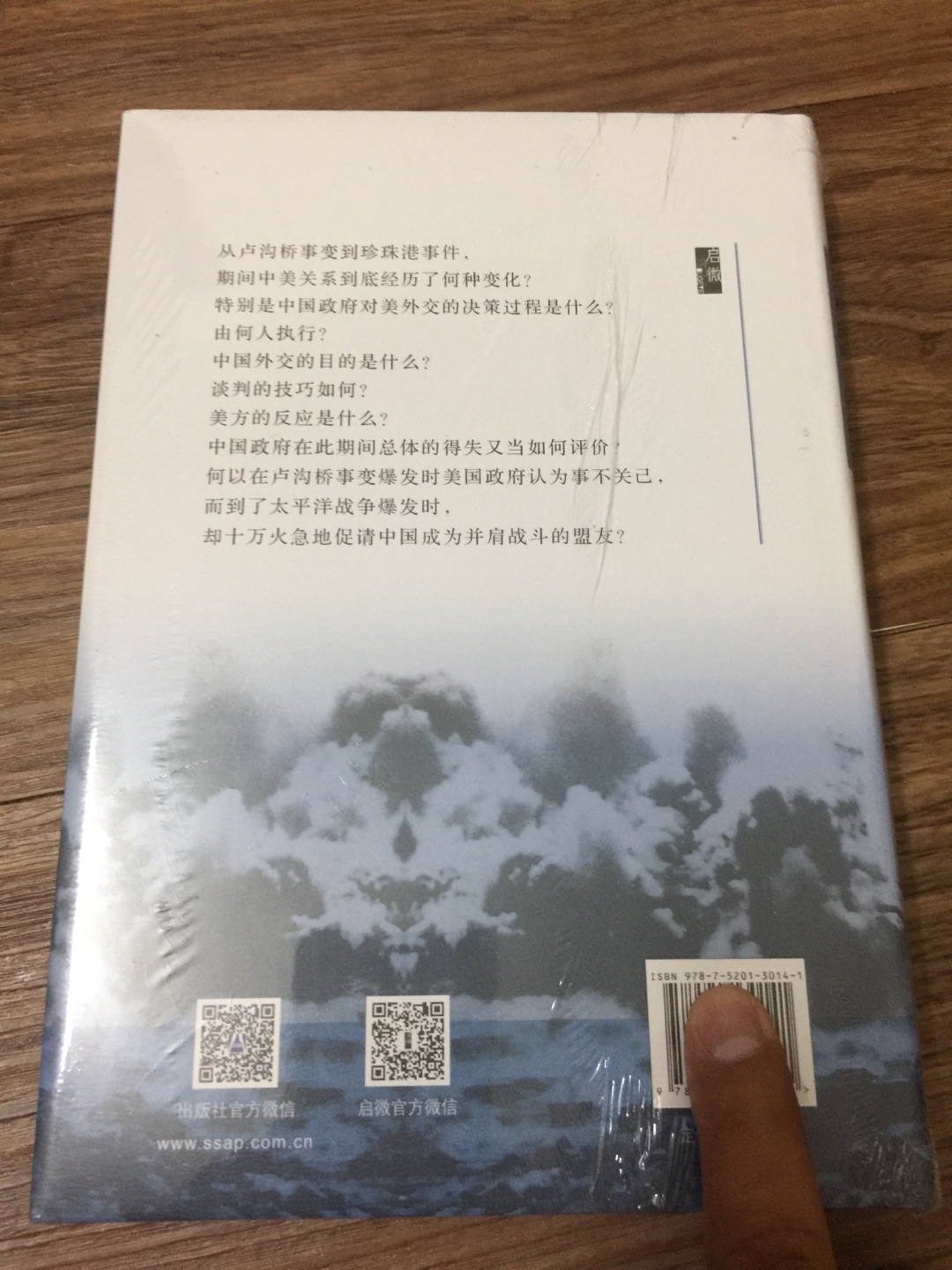 社科文献出版社旗下启微丛书之《从舞台边缘走向中央》。从甲骨文系列入坑社科文献出版社，现在又挖坑启微丛书，我竟欣然入坑。这套书均是16开的硬壳精装，阅读收藏俱佳。