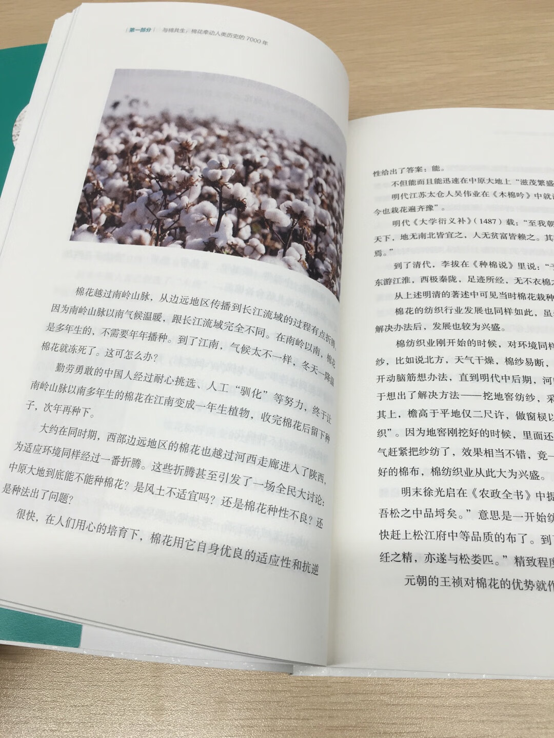 以前见过弹棉花、棉被，原来棉花是从国外传来的，现在还可以食用，看这本书真是涨姿势。
