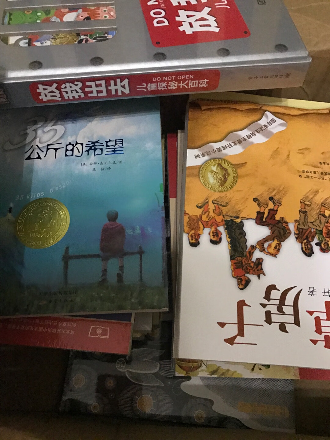 买了一大堆书，班上要求买的，看起来很精美，最主要是正版