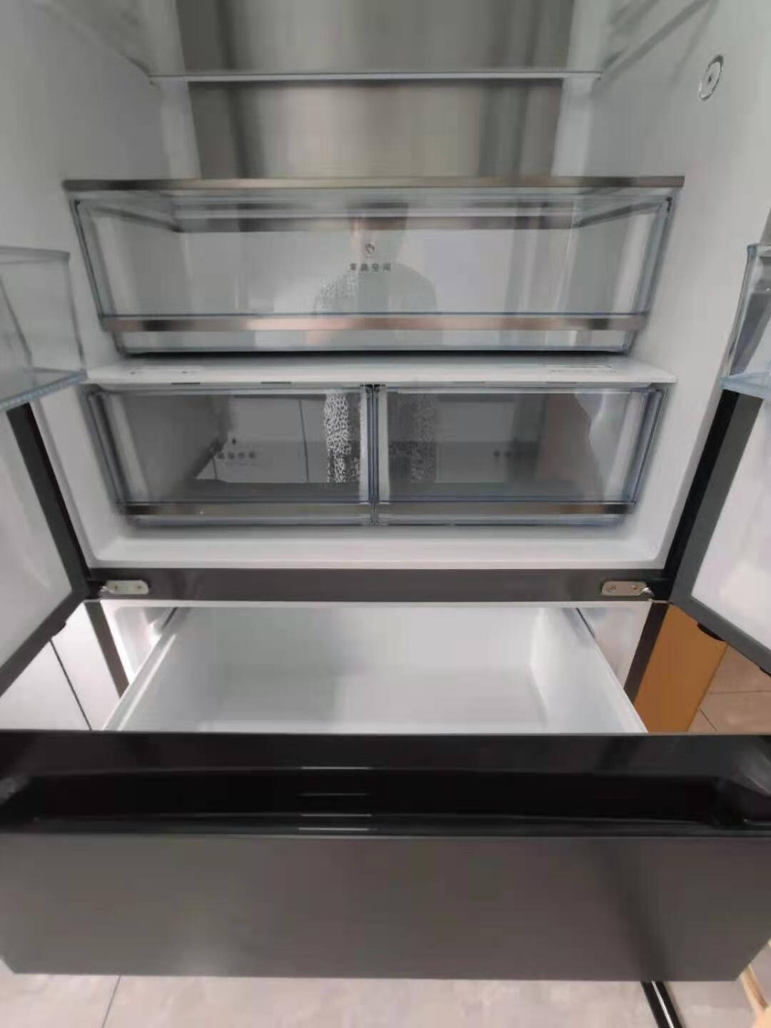 美的(Midea)508升法式对开多门智能家电冰箱除菌双开门家用电冰箱BCD-508WTPZM(E)莫兰迪灰
