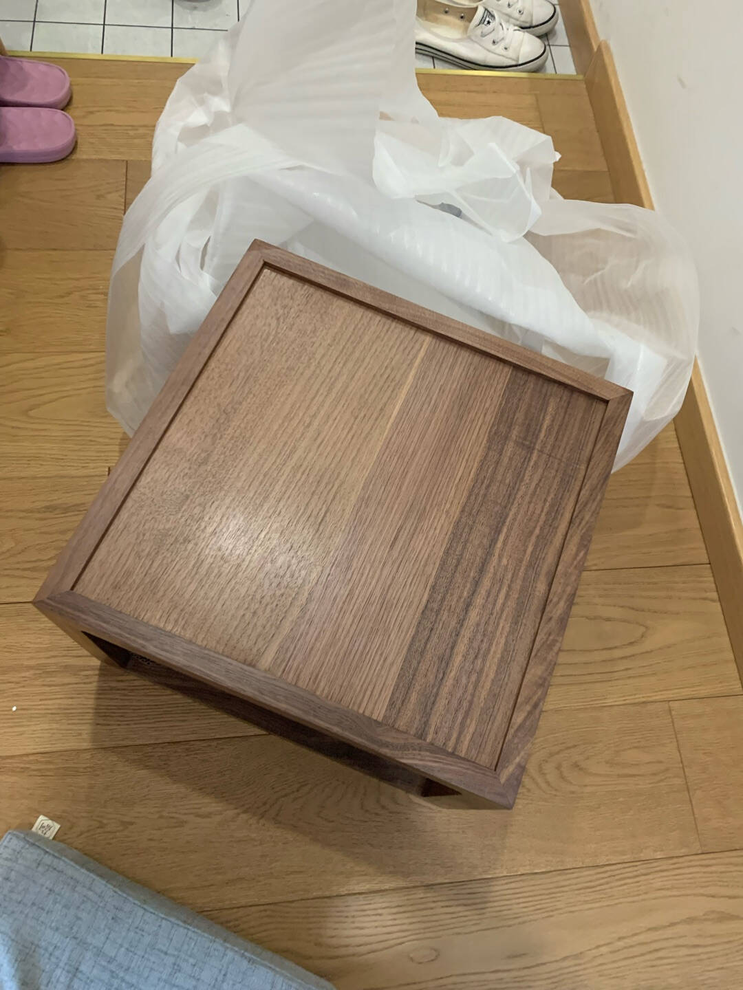 时间连续禅意小茶台飘窗桌榻榻米茶几日式阳台原创黑胡桃木桌茶桌黑胡桃茶桌