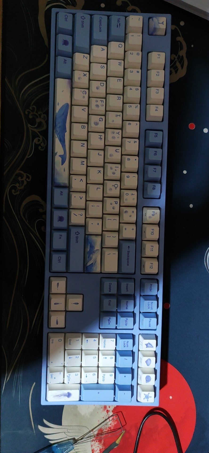 阿米洛ma108海韵静电容机械键盘点评