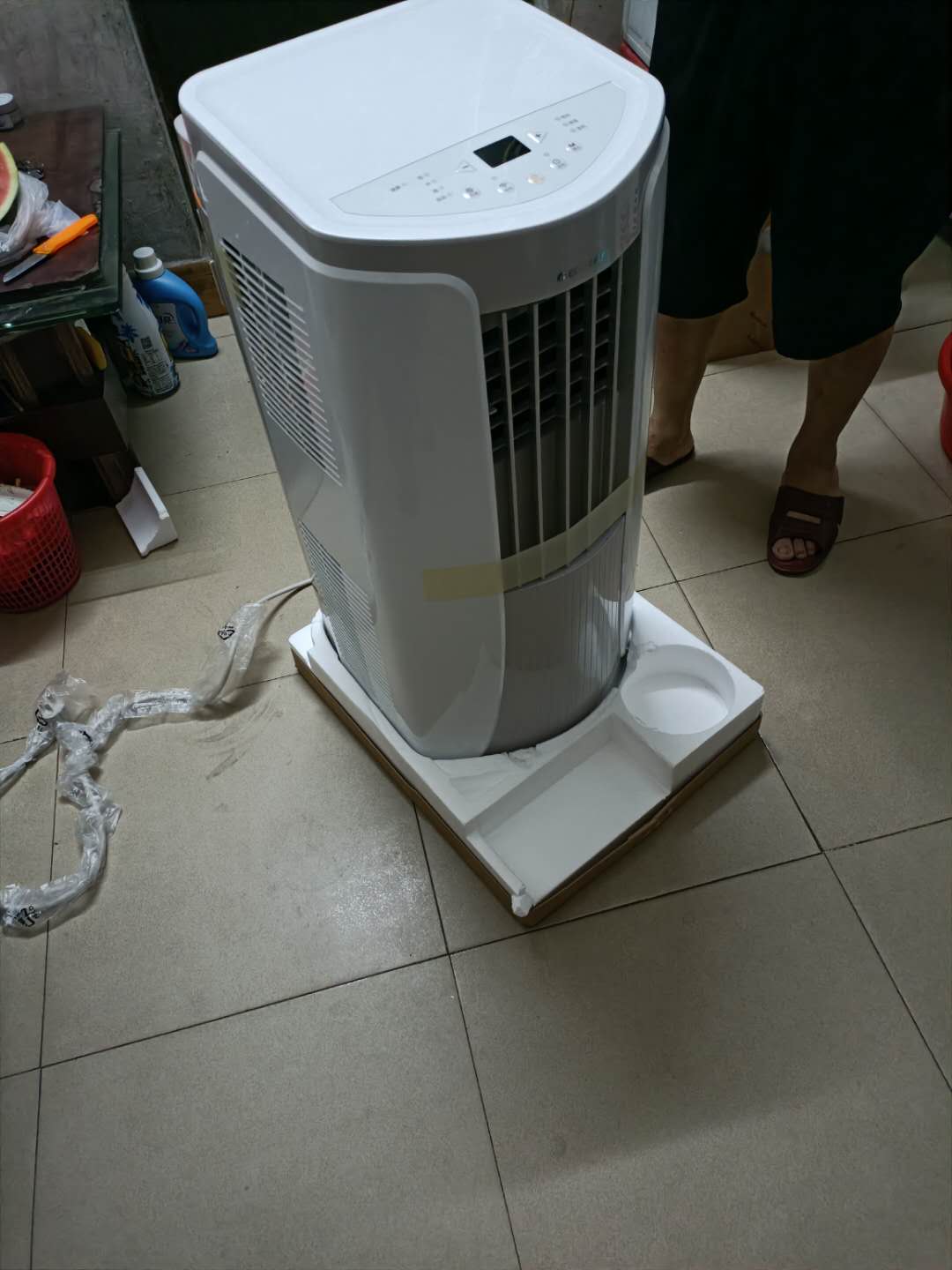 格力（GREE）2匹移动空调单冷家用厨房空调一体机可移动无外机2P免安装空调KY-40/NALA3B