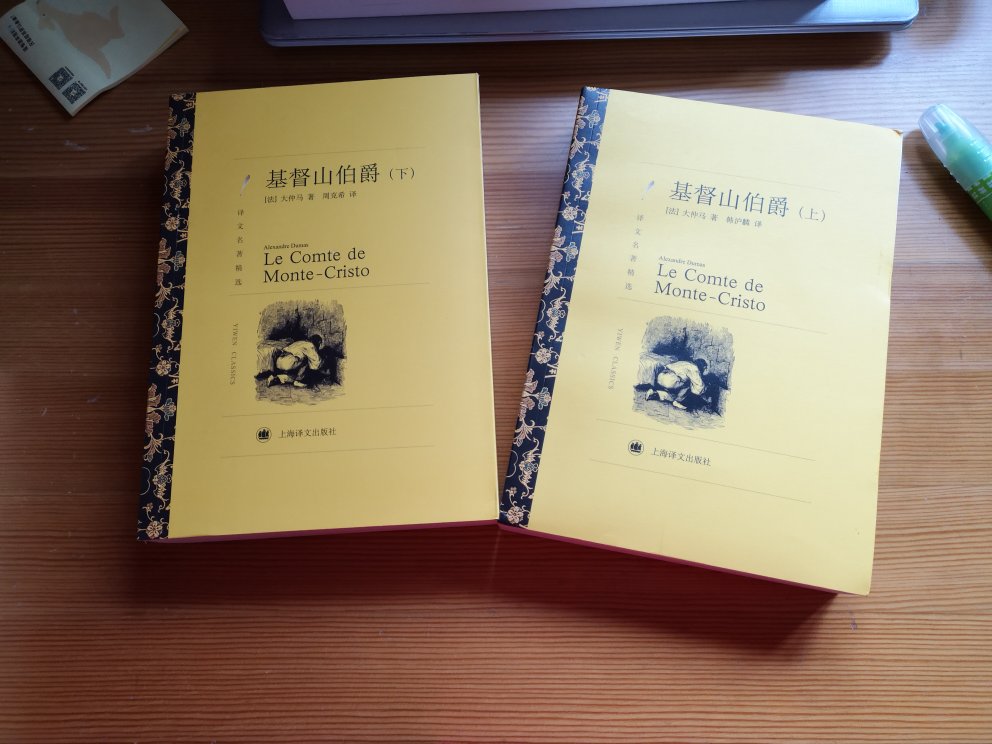 这套书不错哦，想看《基督山伯爵》很久了，信任上海译文的翻译。的物流真的很快！