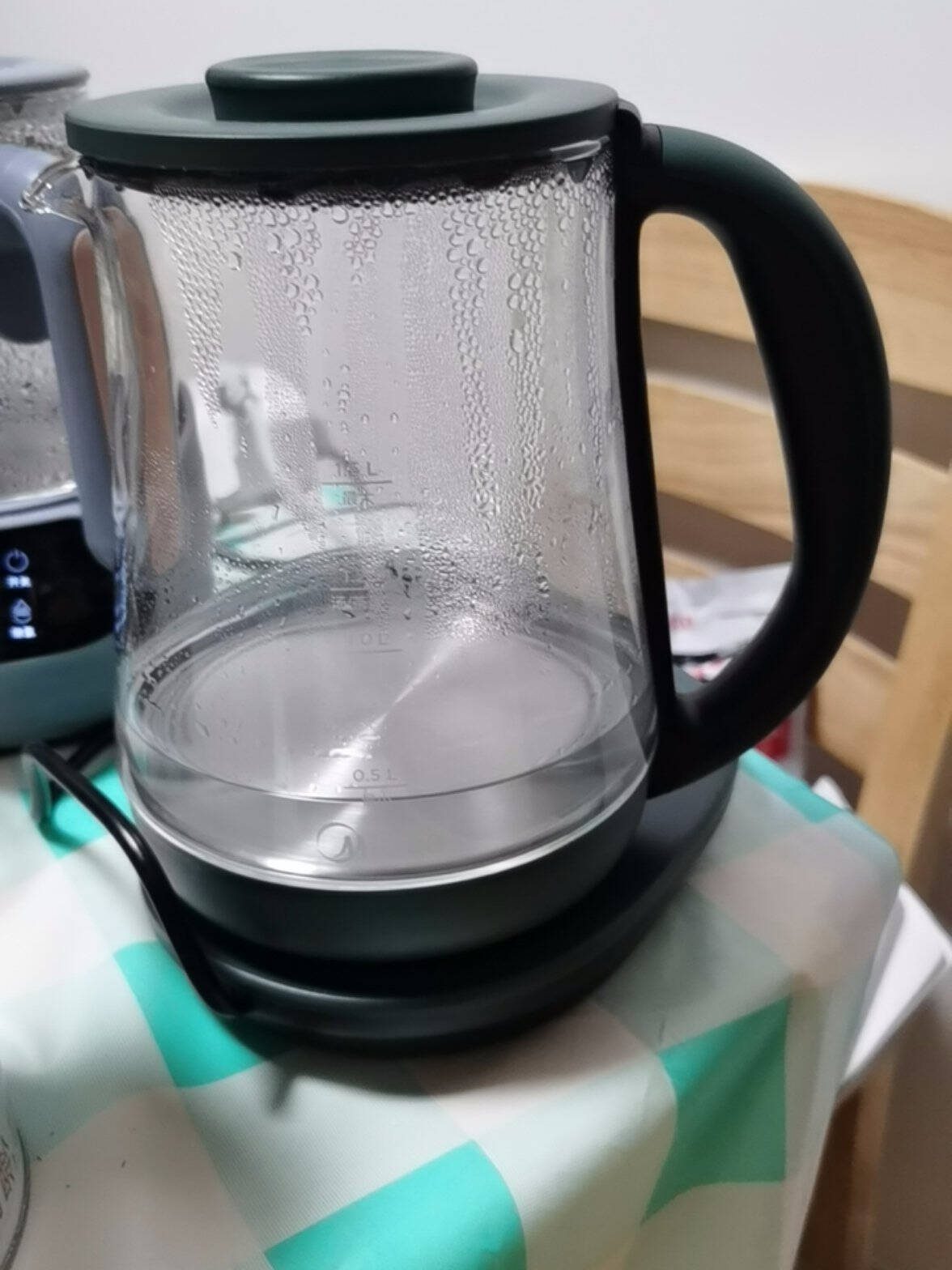 美的(Midea)养生壶煮茶器热水壶烧水壶煮茶壶花茶壶电茶壶迷你带煮蛋器玻璃电水壶智能强效定温丨YS15X1-601