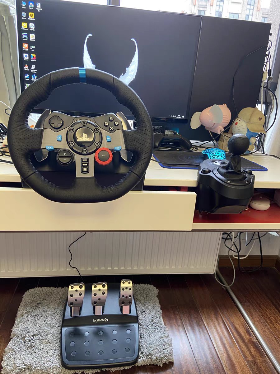 罗技g29g923赛车仿真模拟驾驶力反馈反向盘
