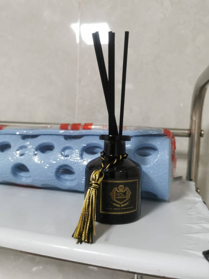 宿享小流苏款藤条无火香薰精油家用卧室卫生间除味空气清新剂英国梨与小苍兰(推荐)
