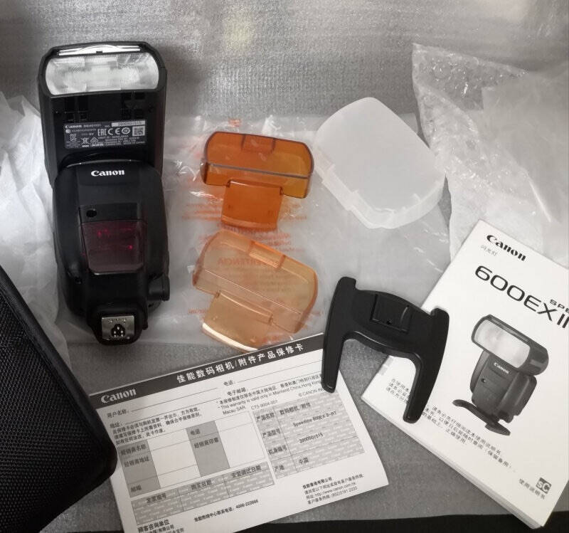 佳能原装闪光灯600EX-RT二代高速同步闪光长续航适用于佳能5d46d6d2600d5d3黑色