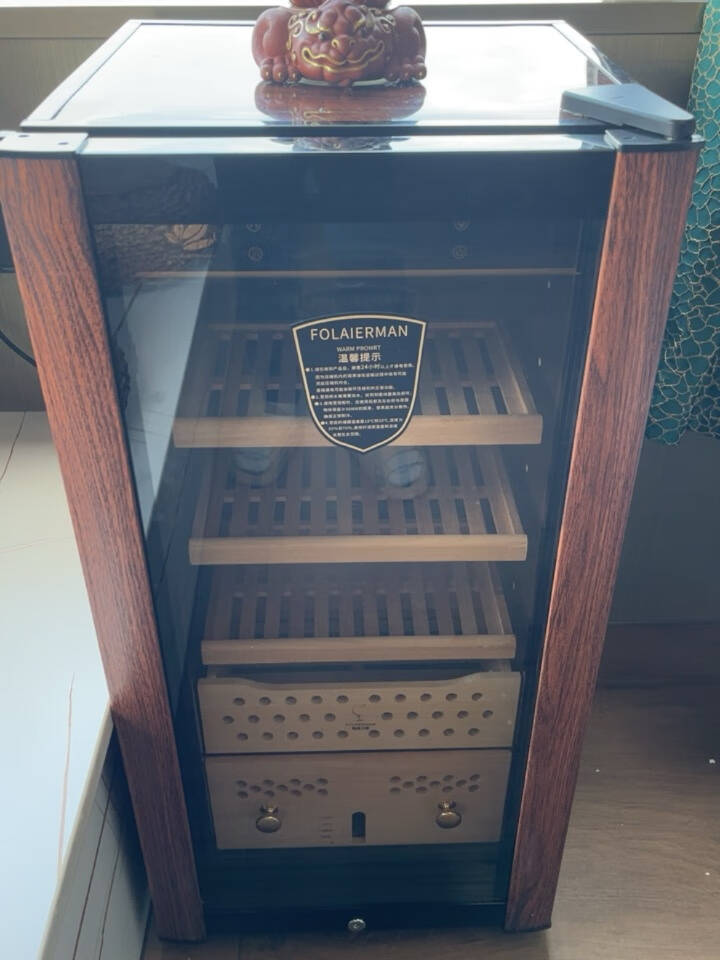 佛莱尔曼H28x-4000压缩机雪茄柜恒温恒湿家用雪松木红酒保湿柜盒养4+1