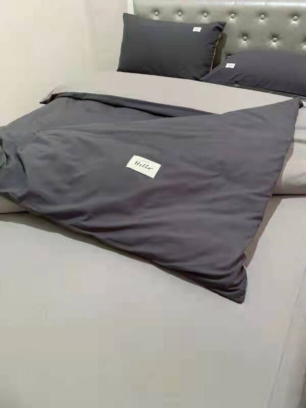 南极人NanJiren磨绒四件套180*220cm家纺床上用品套件被罩被套床单式