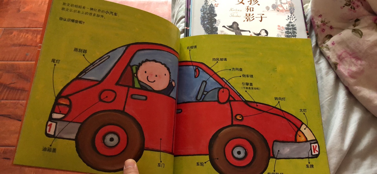 这本是讲各种车的，虽然是软皮的，但是书的内容特别好适合喜欢车的宝宝，而且色彩饱和度特别好，很不错的
