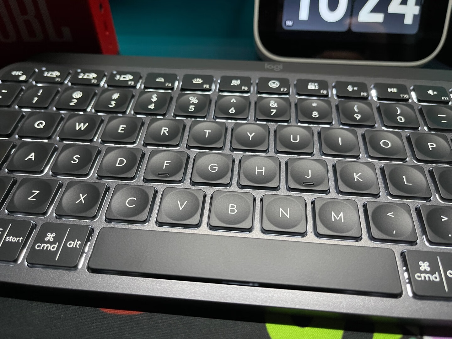 罗技MX Keys Mini时尚键盘，超薄智能背光设计，送女生日常办公礼物