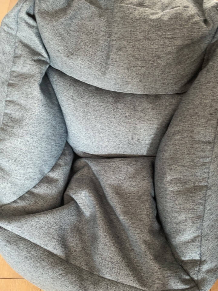 MUJI豆袋沙发烟熏蓝长70.5×宽74×高70㎝