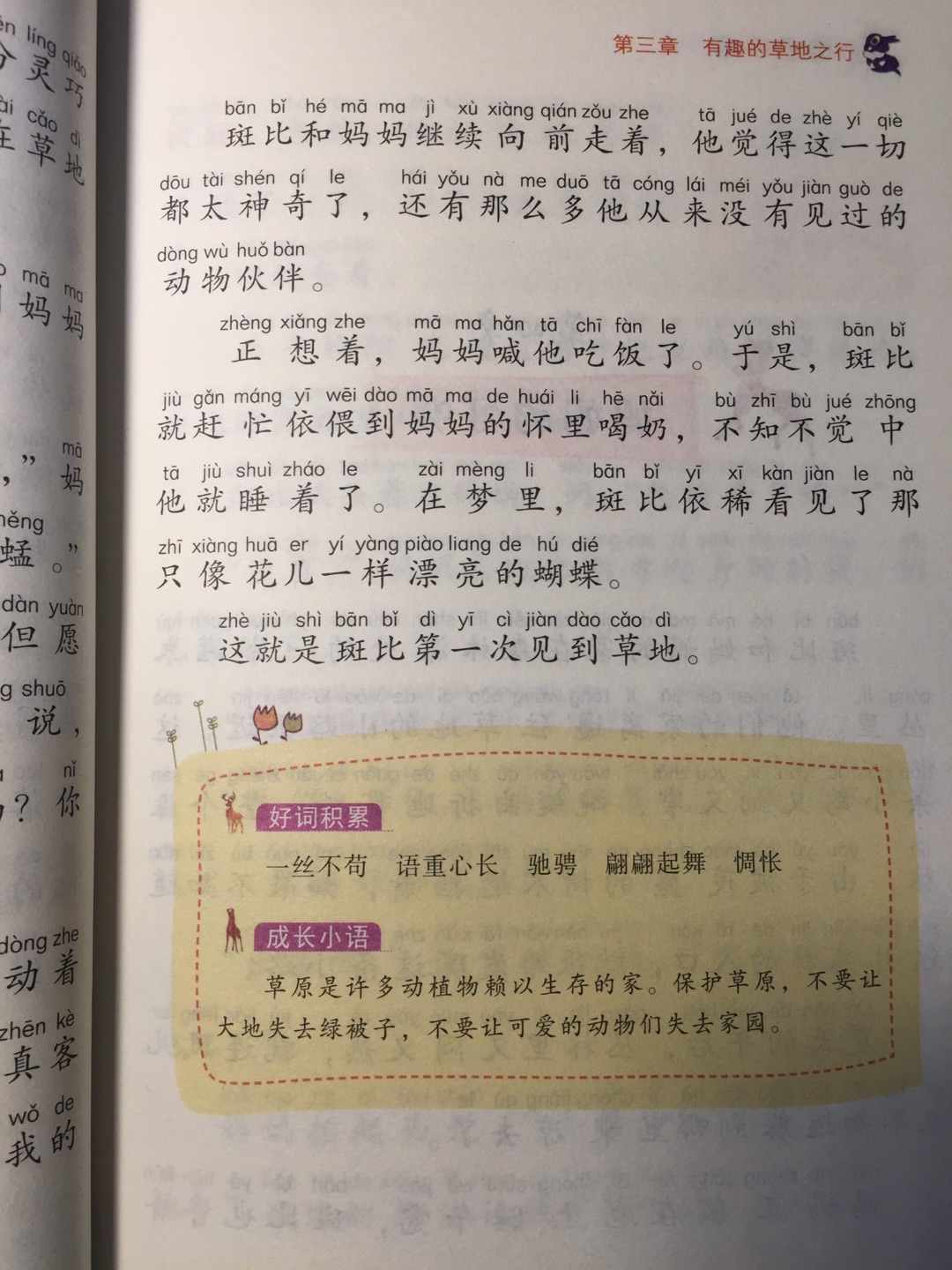 老师要求买的，寒假阅读，字体清晰，有拼音