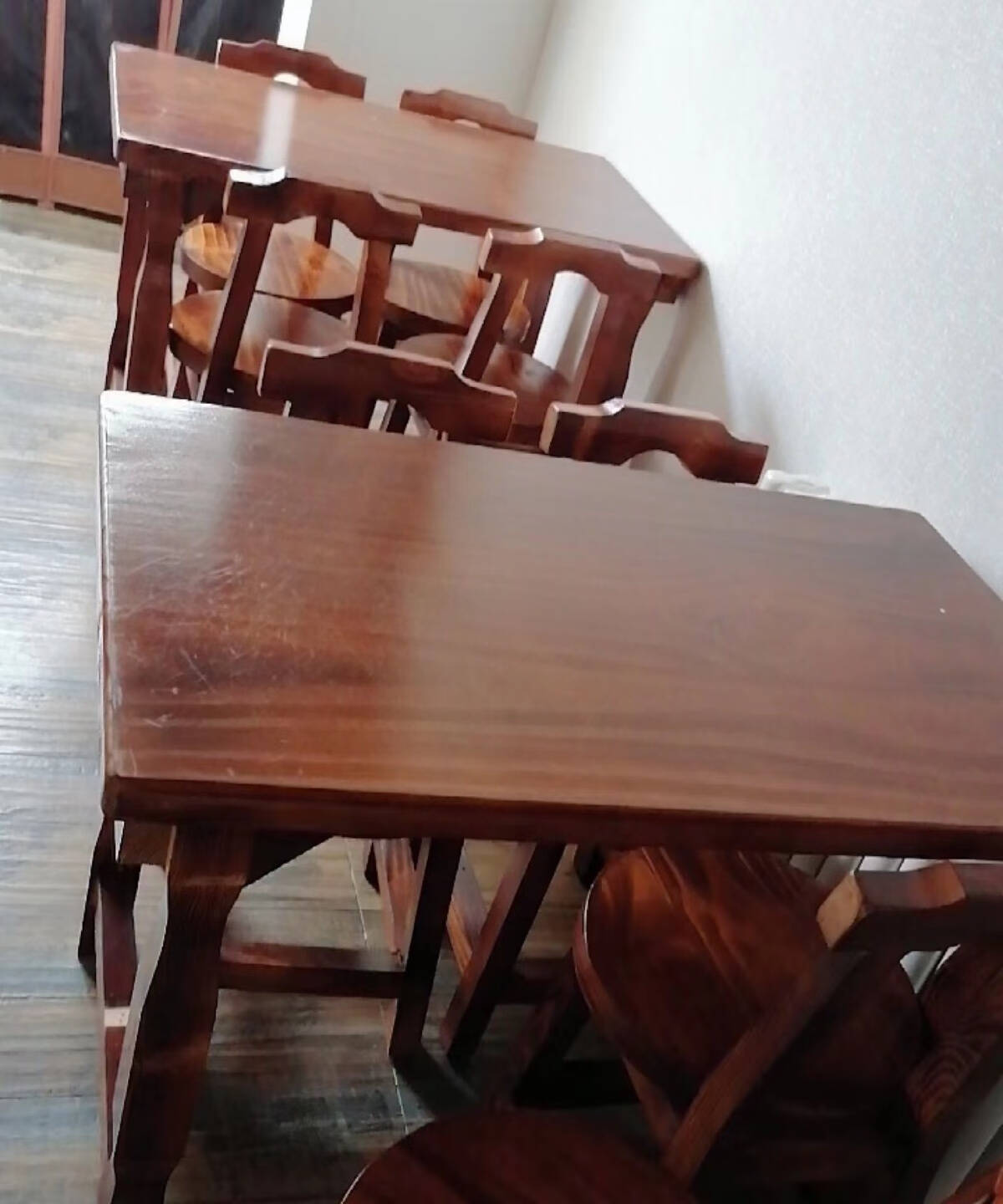 实木四方桌八仙桌餐桌方桌家用餐桌椅组合快餐桌大排档桌饭桌椅子1米方桌高度75cm单卖