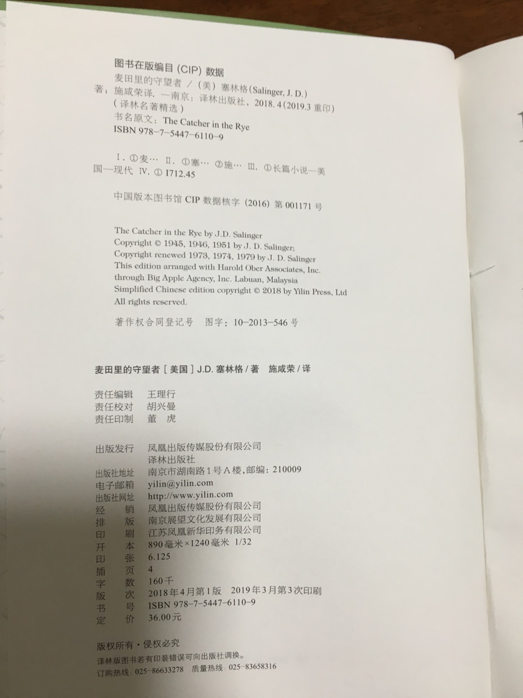 16岁的中学生霍尔顿·考尔菲德是当代美国文学中*早出现的反英雄形象之一。霍尔顿出身在纽约一个富裕的中产阶级的家庭。学校里的老师和自己的家长强迫他好好读书，为的是“出人头地”。而他看不惯周围的一切，根本没心思用功读书，因而老是挨罚。他的内心又十分苦闷、彷徨，这种精神上无法调和的极度矛盾最终令他彻底崩溃，躺倒在精神病院里。这位主人公对成人世界的不信任，给当时正处于冷战时代的美国当头泼了一瓢冷水