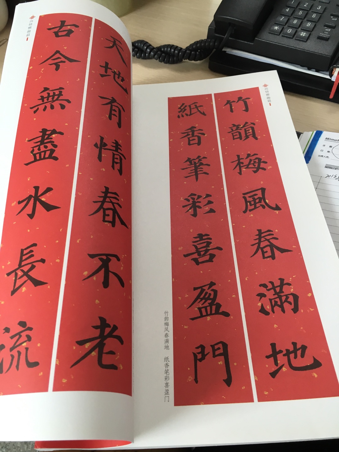 优惠价买的，价格很实惠。当初在练字，雄心勃勃买了一大堆，孩子开学了，买来后就再也没有翻过。希望过年时可以拿来多练练字，来年练好了，再考虑张贴。书的本质是挺好的，很多春联，字体字形都有的参考。，但是还是建议大家要购买适合自己的，、练字过程先适量购买，没去翻的话，白送你也没用。