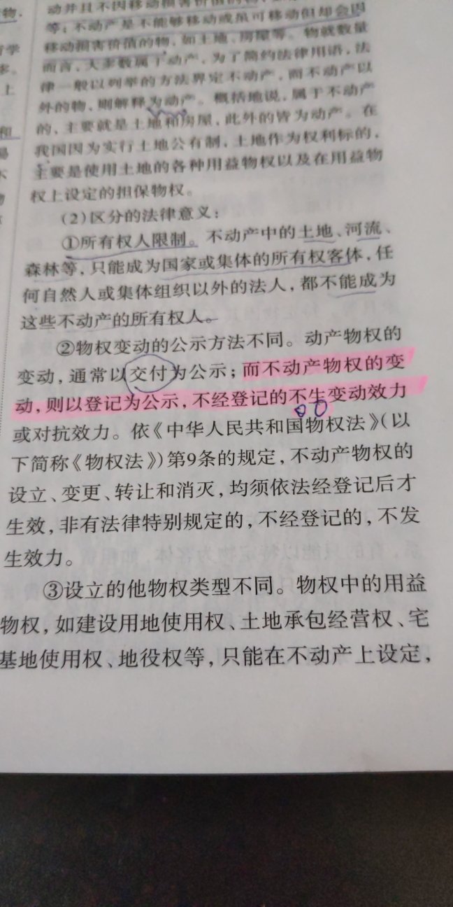 怀疑是盗版，就看了几页就发现有些语句不通，什么叫不经登记的不生变动效力