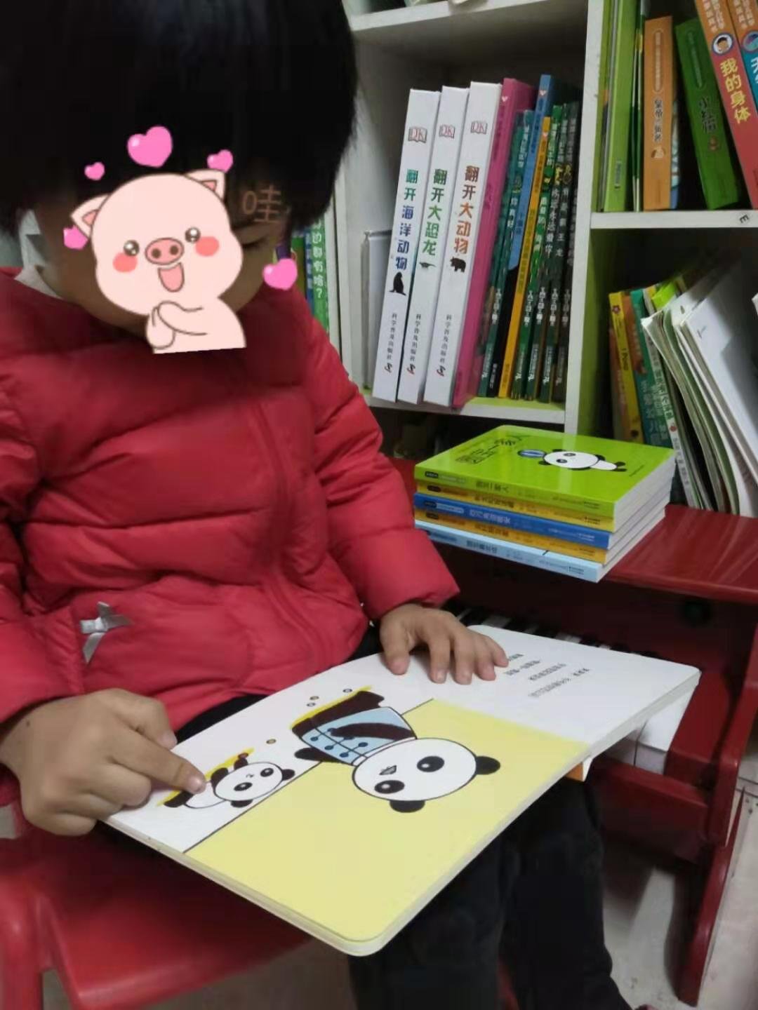 一套很中国风的绘本，24k圆角设计，更适合 3岁以下小娃看书习惯，新书收到后基本上没有味道。文字韵律感较强，不论是家长读给孩子听，或小朋友自己跟读都很适合。国宝萌萌哒的形象更是加分项，赞一下。